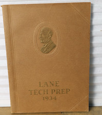 Lane Tech 1934 Yearbook Chicago Illinois High School Vintage Annual Book Rare picture