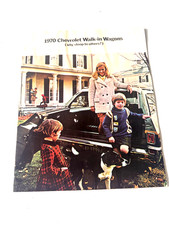 Vintage 1970 Chevrolet Walk-In Wagons Color Sales Brochure Original 16 Page picture