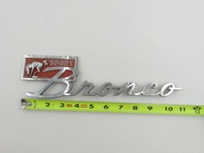 1969 Ford Bronco Sport Fender Emblem Badge Script Original Vintage C6TB-16B114-A picture