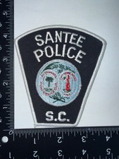 Vintage Santee South Carolina SC Police Shoulder Patch Obsolete Embroidered picture