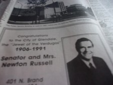 Glendale News-Press & L.A. Times - year end reviews `1985, 1990 picture