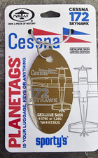 MotoArt PlaneTags Cessna 172 Skyhawk N7262G Gold picture