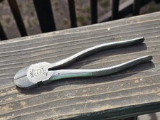Vintage S&H Co. 742-7 Side Cutter Diagonal Pliers  Knurled picture