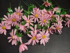 12 Stems Genuine 1960s Vintage Plastic Flowers - Marguerite Daisy 8 inches by 2