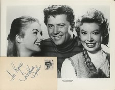 Barbara Ruick- Signed Vintage Index Card w/Photo picture