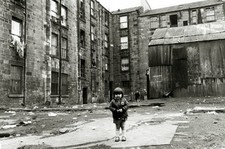 A scene in the Gorbals area of Glasgow Scotland ain 1970s OLD PHOTO picture