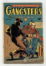 Gangsters Can't Win #1 GD+ 2.5 1948 picture