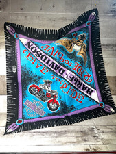 Harley Davidson Vintage 1980s Live To Ride Ride To Live Bandana (272) picture