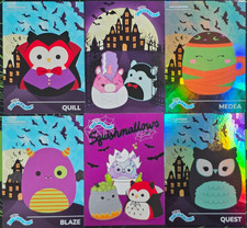 2025 PANINI SQUISHMALLOWS HALLOWEEN TRADING CARD LOT OF 6: MEDEA, QUEST, BLAZE picture