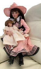 Vtg 1999 Jan McLean Jessica & Pauline Baby Porcelain Doll Pair LE Boxed Rare picture