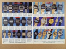 Criterion Armitron Casio Nelsonic LCD Digital Watches 1982 catalog ad pages picture