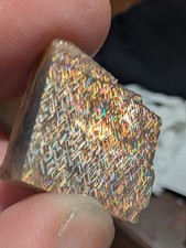 Rainbow Lattice Sunstone 31ct crystal matrix specimen rare gemstone picture