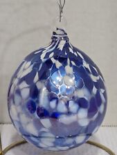 Hand-blown Art Glass Confetti Ornament Hinkle's Dying Art Glassworks Retired picture