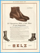 1921 SELZ Shoes Women's Men's Children Boots Fashion Style Chicago Pittsburgh Ad picture