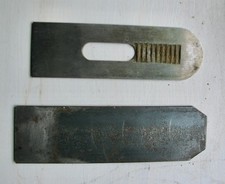 2 VINTAGE PLANE BLADES IRONS Stanley Bailey No. 60 + another picture