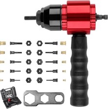 Rivet Nut Tool Kit for Drill and Ratchet, 10 Mandrels, 50 Rivet Nuts, Compact picture