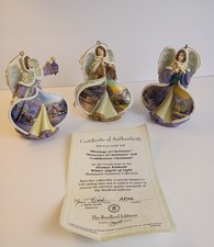 Bradford Editions  Thomas Kincade Winter Angels of Light Fourth Issue COA 3 picture