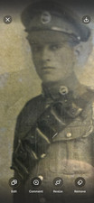 Title: Antique British Military Portrait Photo Possible Scout S Sleeve Badge Fra picture
