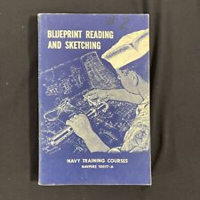 Blueprint Reading and Sketching Navy Training Courses NAVPERS 10077-A Vtg 1960 picture