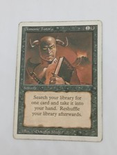 Magic MTG Demonic Tutor Revised 1994 #105 EN Uncommon Played Vintage picture