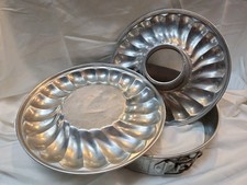 3pc Hillware Aluminum Bundt Pan Angel Food Cake Springform picture