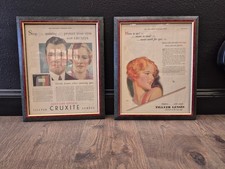 Two Vintage Optical Ads - Saturday Evening Post 1929 - 1930 - Framed Pages picture