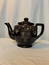 Vintage Made In Japan Beautiful Dark Brown Porcelain w/ Gold Accents 7