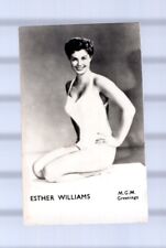 ESTHER WILLIAMS - MOVIE STAR CARD - GREETINGS CARDS FILM STARS - 1950's - #102 picture