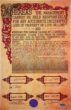 WILLY WONKA CONTRACT - AUTOGRAPHED, SIGNED BY 4. SOLD BY: THE MIKE TV ACTOR picture