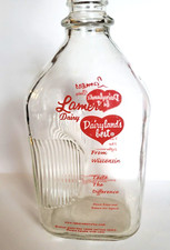DAIRYLAND'S BEST Glass Half Gallon Milk Bottle Lamers Dairy, Appleton Wisconsin picture