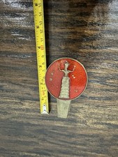 vintage Greek brass clip features the Minoan Snake Goddess from Knossos picture