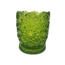 Green Glass Toothpick Holder picture