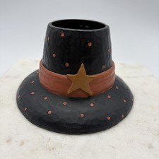 Blossom Bucket Suzi Skoglund Halloween Witch’s Hat Votive Holder Figurine picture