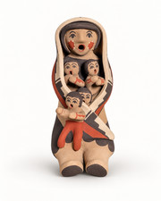 Jemez Pueblo Pottery Storyteller 4 Children Virginia Ponca P. Fragua Signed picture