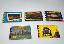 5 Vtg 1950s Travel Souvenir Booklets Detroit Niagara Philadelphia Ephemera Lot⁠ picture