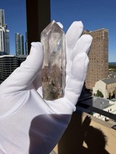 Lodolite Garden Clear Quartz Crystal Point 115g picture