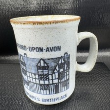 Dunoon Ceramics Stoneware Mug Cup Scotland Stratford Upon Avon Shakespeare Birth picture