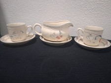 VTG International MARMALADE Goose 2 Cup And Saucer Sets, Bonus Gravy Boat picture