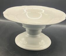 SOUTHERN LIVING GALLERY Collection White COMPOTE Pedestal Bowl Dish picture