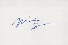 Miriam Shor signed 4x6 index card picture
