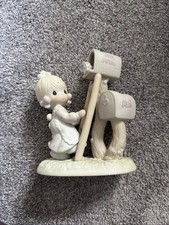 Precious Moments Vintage Porcelain Figurine 523615 Good News Is So Uplifting picture