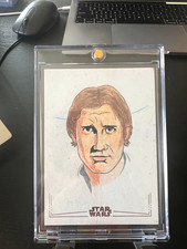 2024 Topps Chrome Star Wars Han Solo Sketch 1/1 picture