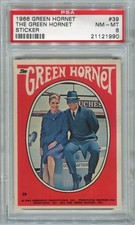 GREEN HORNET 1966 TOPPS The GREEN HORNET STICKER Van Williams #39 PSA 8 NM-MT picture