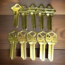 LOT 10 PACK KWIKSET KW-1 & SC-1 House Key Blanks BRASS Maintenance RE-Apartments picture
