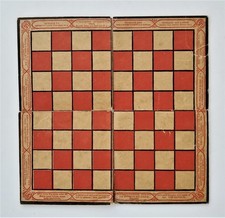 1895 antique SAPOLIO ad CHECKER CHESS BOARD folding game board artemus RARE soap picture