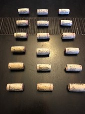 19 CRIMES Collectible Wine CORKS Complete Set (18) 1-18 Great Collection Look  picture