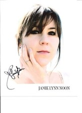 Guaranteed 8x10 Autographed by singer Jamie Lynn Noon picture