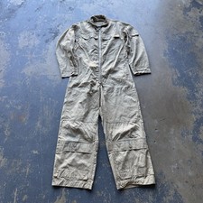 VTG 1940s US Navy Summer Flight Suit USN BUAER Aviator Co Size 40 Medium 5390B picture