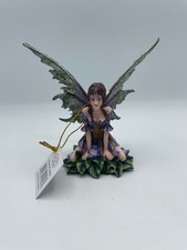 Whimsical Viola Violet Flower Garden Fairy Statue picture