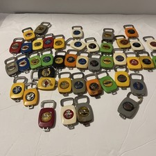 42 Vintage car Keychain Key Ring Fob Bottle Opener 1970's Chevy Dodge Toyota etc picture